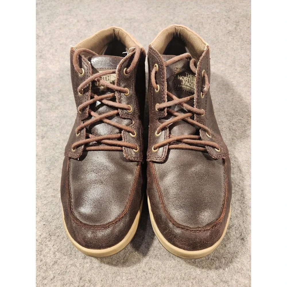 The North Face Shoes Mens‎ Size 11.5 Brown Leather Chukka Sneakers NF0A2T4J